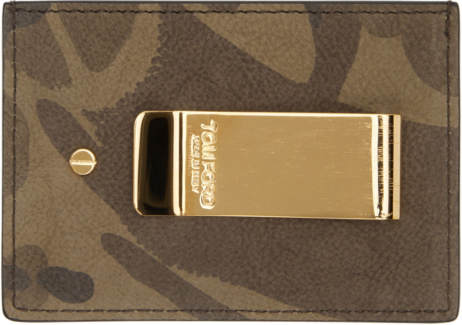 Peňaženka Tom Ford Tom Ford Nubuck Money Clip Card Holder Hnedá | Y0341-ICL113G, 1