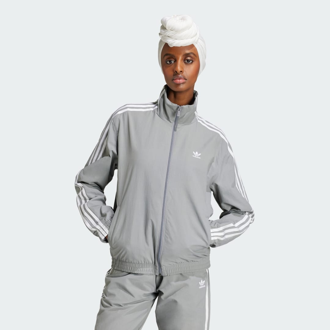 Vetrovka adidas Originals Woven Track Jacket Šedá | JD5329, 0