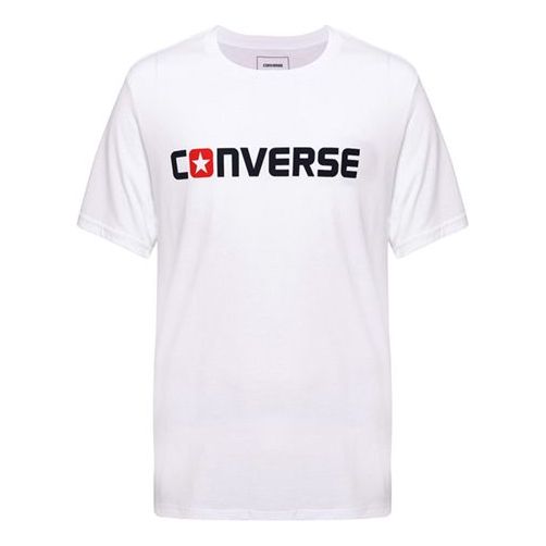 Tričko Converse Short Sleeve Cotton T-Shirt Biela | 10001970-A01