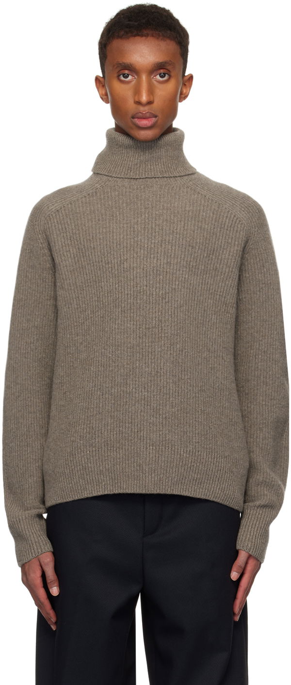 Sveter BOSS Recycled Wool Turtleneck Šedá | 50527439, 0