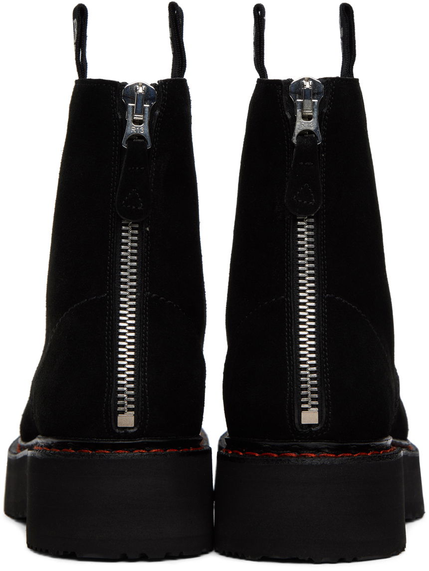 Oblečenie R13 R13 Single Stack Suede Boots Čierna | R13WS025-S096C, 1