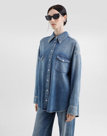 Košeľa Dolce & Gabbana Dolce & Gabbana Oversize Denim Shirt Modrá | F5T15DG8MM1S9001, 3