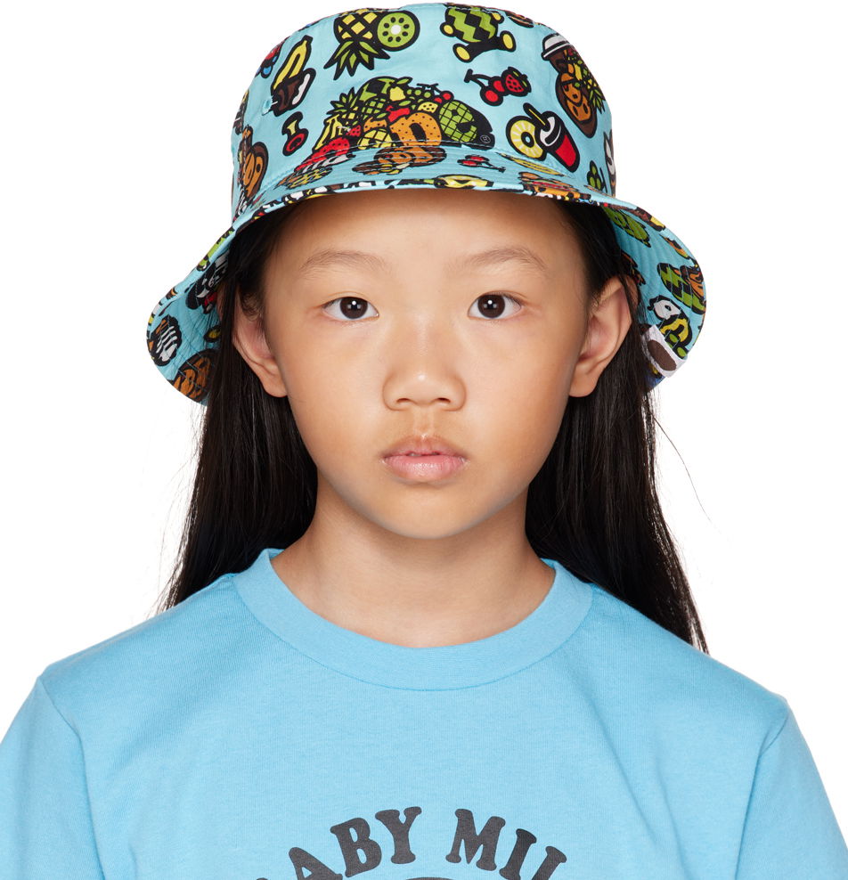 Klobúk BAPE Baby Milo Mixed Fruit Print Bucket Hat Modrá | 002HTJ303003K, 0