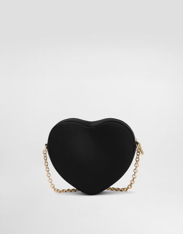 Kabelka Dolce & Gabbana Dolce & Gabbana Satin DG Girlie Heart Rhinestone Crossbody Bag Čierna | EB0260AB00280999, 2