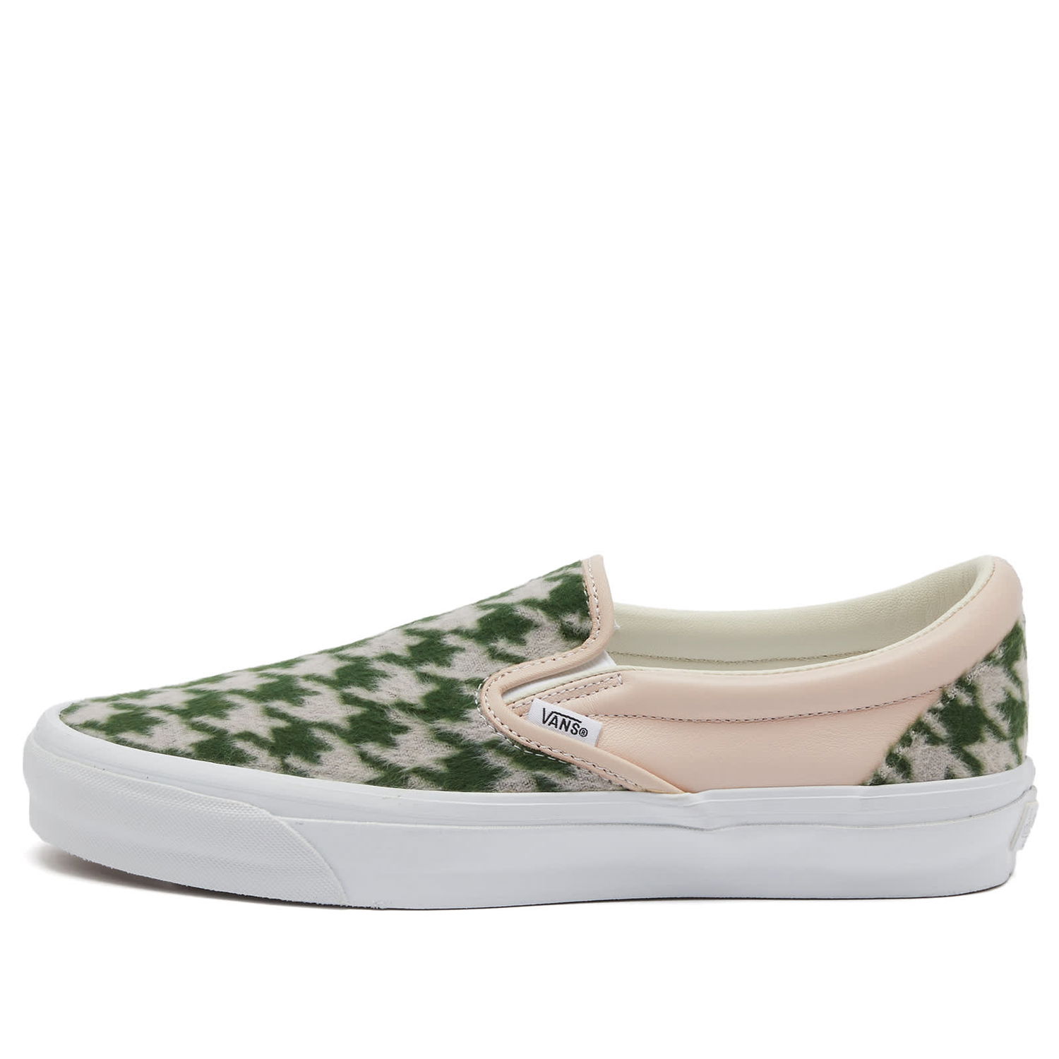 Tenisky a topánky Vans Men's Slip-On Reissue 98 in Lx Houndstooth Blush, Size UK 6 | END. Clothing Béžová | VN000CSEYWC, 0