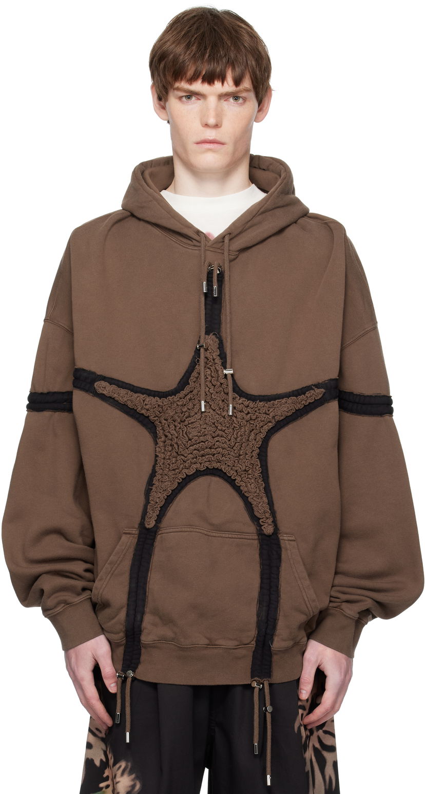 Mikina Collina Strada Collina Strada Soft Star Hoodie Hnedá | XX8002