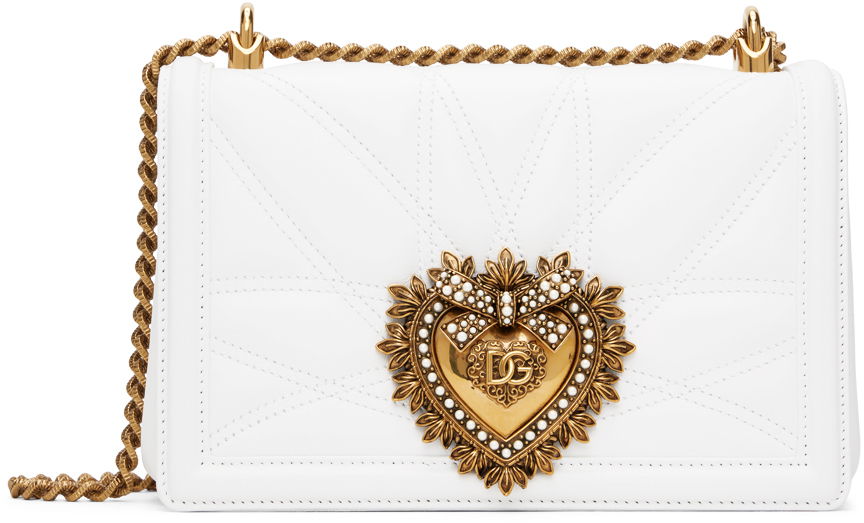Kabelka Dolce & Gabbana White Medium Devotion Bag Biela | BB7158 AW437, 0