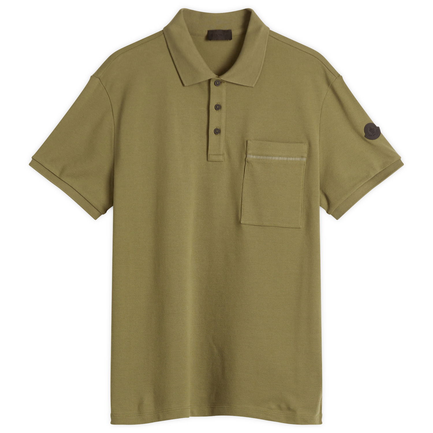 Polo tričko Moncler Moncler Cotton Piquet Polo Shirt, Size X-Small Zelené | 8A000-09-89A16-82G, 0