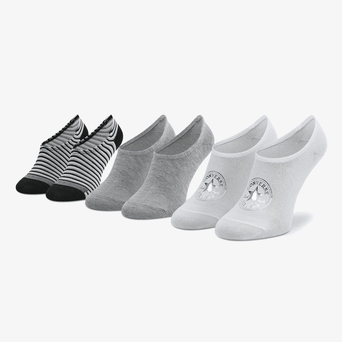 Ponožky Converse Converse No-Show Socks 6 Pack Šedá | E1132A-3001, 0