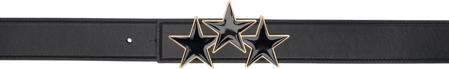 Opasok AMIRI AMIRI Three Star Leather Belt Čierna | AMACBL1023, 0