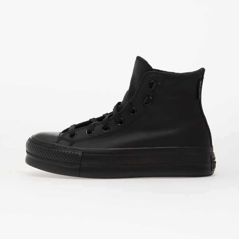 Tenisky a topánky Converse Chuck Taylor All Star Lift Platform Leather Hi Čierna | A12969C