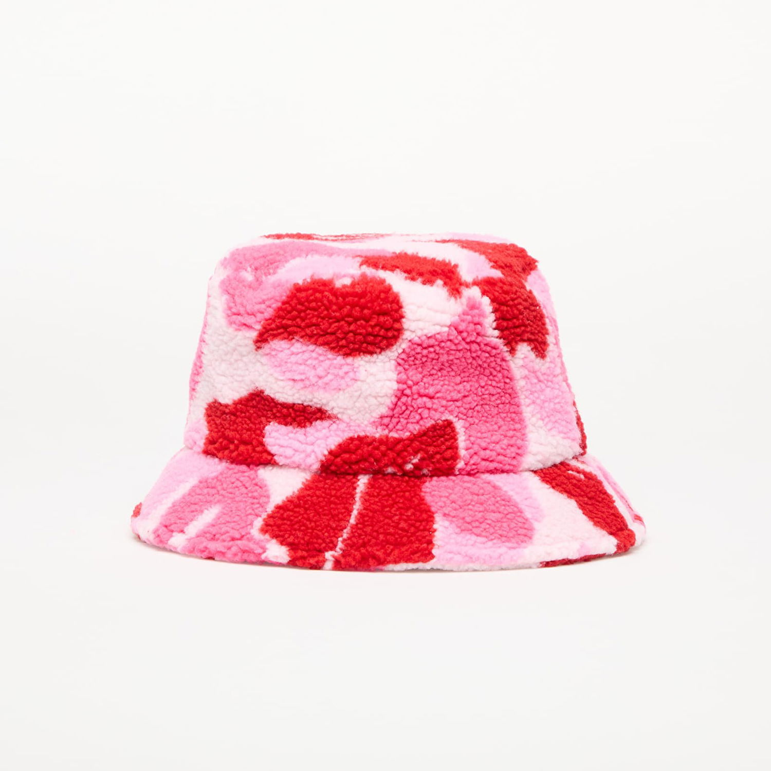 Klobúk BAPE A BATHING APE ABC Camo Boa Fleece Bucket Hat Ružová | 001HTK801006M PNK, 1