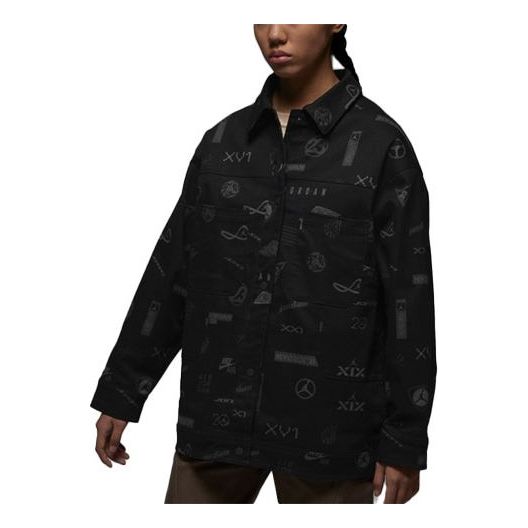 Bunda Jordan Air Jordan Trucker Jacket Čierna | DX0385-010