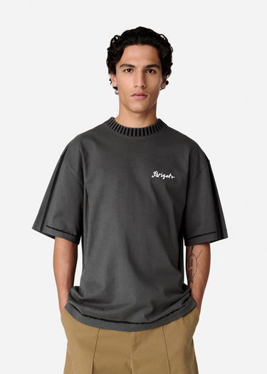 Tričko AXEL ARIGATO Relaxed Fit T-Shirt With Seam Detail Šedá | A2975001, 2