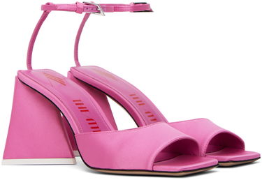 Doplnky The Attico Attico Piper Satin Heeled Sandals Ružová | 232WS599 V015, 3