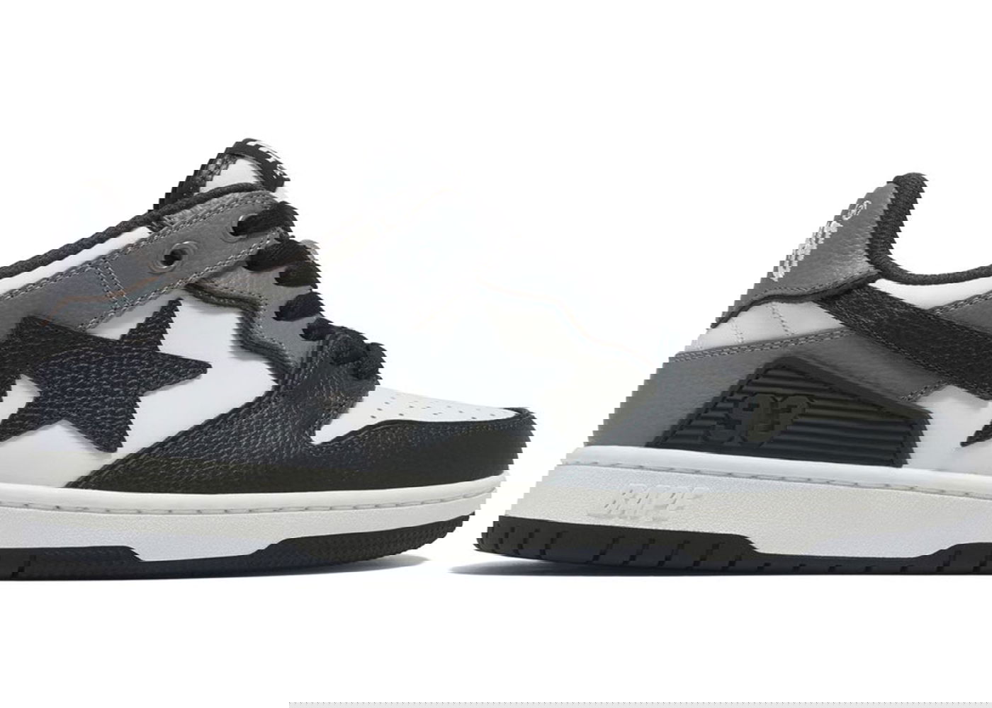 Tenisky a topánky BAPE A Bathing Ape Sk8 Sta #5 Black White Šedá | 1J80-291-059-BLK/001FWJ801059I-BLK, 0