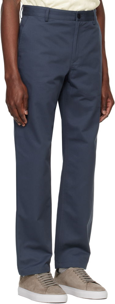 Nohavice MAISON KITSUNÉ Maison Kitsuné Casual Chino Trousers Modrá | OM01101WW9043, 1