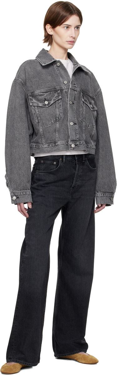 Bunda AGOLDE AGOLDE Palmer Cropped Denim Jacket Šedá | A5047-1346, 3