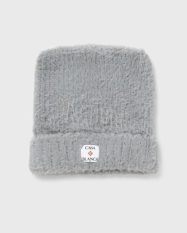 Klobúk Casablanca Fluffy Square Hat Šedá | A-AW25-HAT-101-02, 2