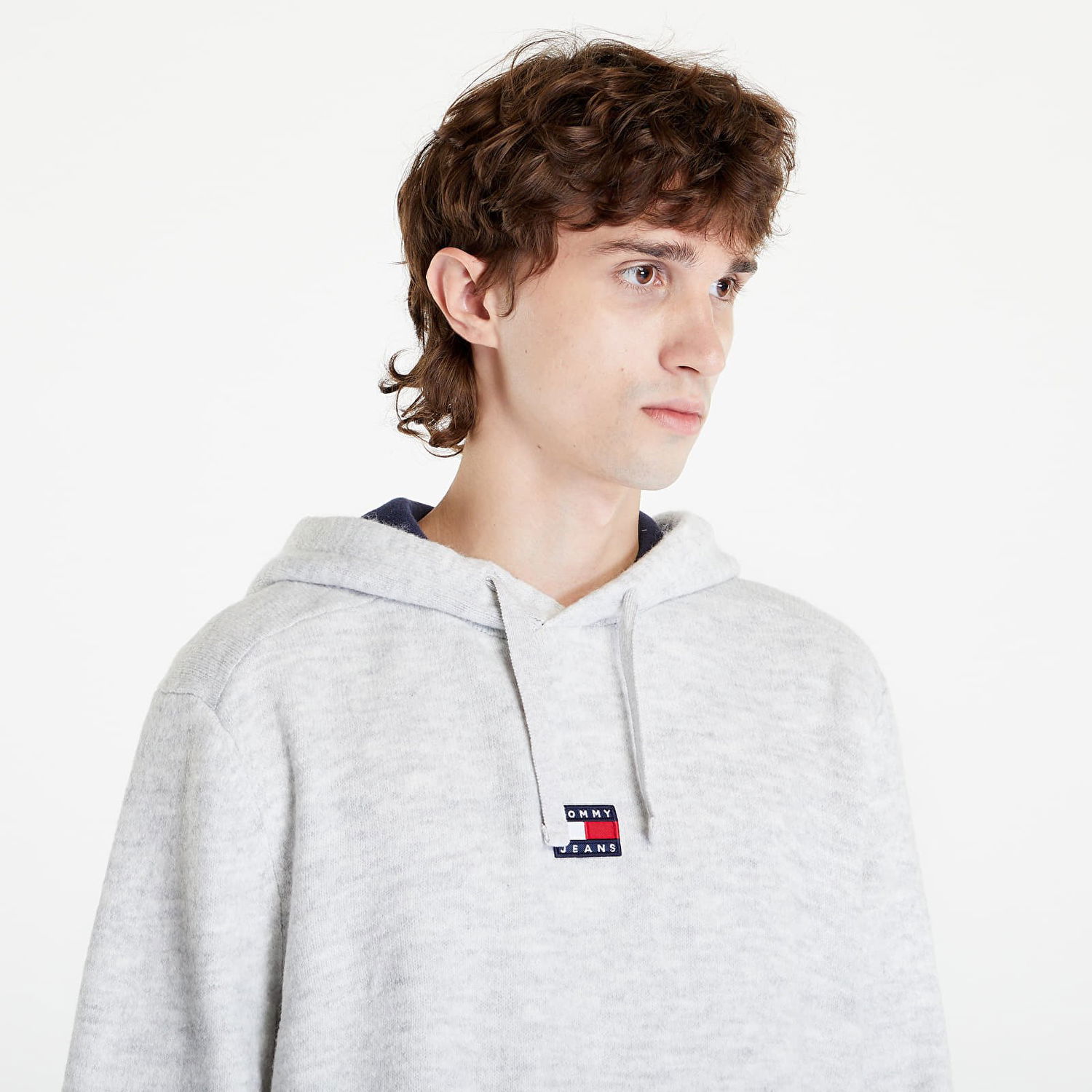 Mikina Tommy Hilfiger Relaxed Badge Hoodie Biela | DM0DM15067 PJ4, 1
