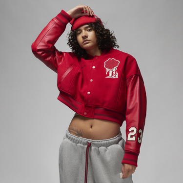 Bomber bunda Jordan Teyana Taylor x Jacket Červená | FB2642-687, 0