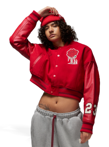 Bomber bunda Jordan Teyana Taylor x Jacket Červená | FB2642-687