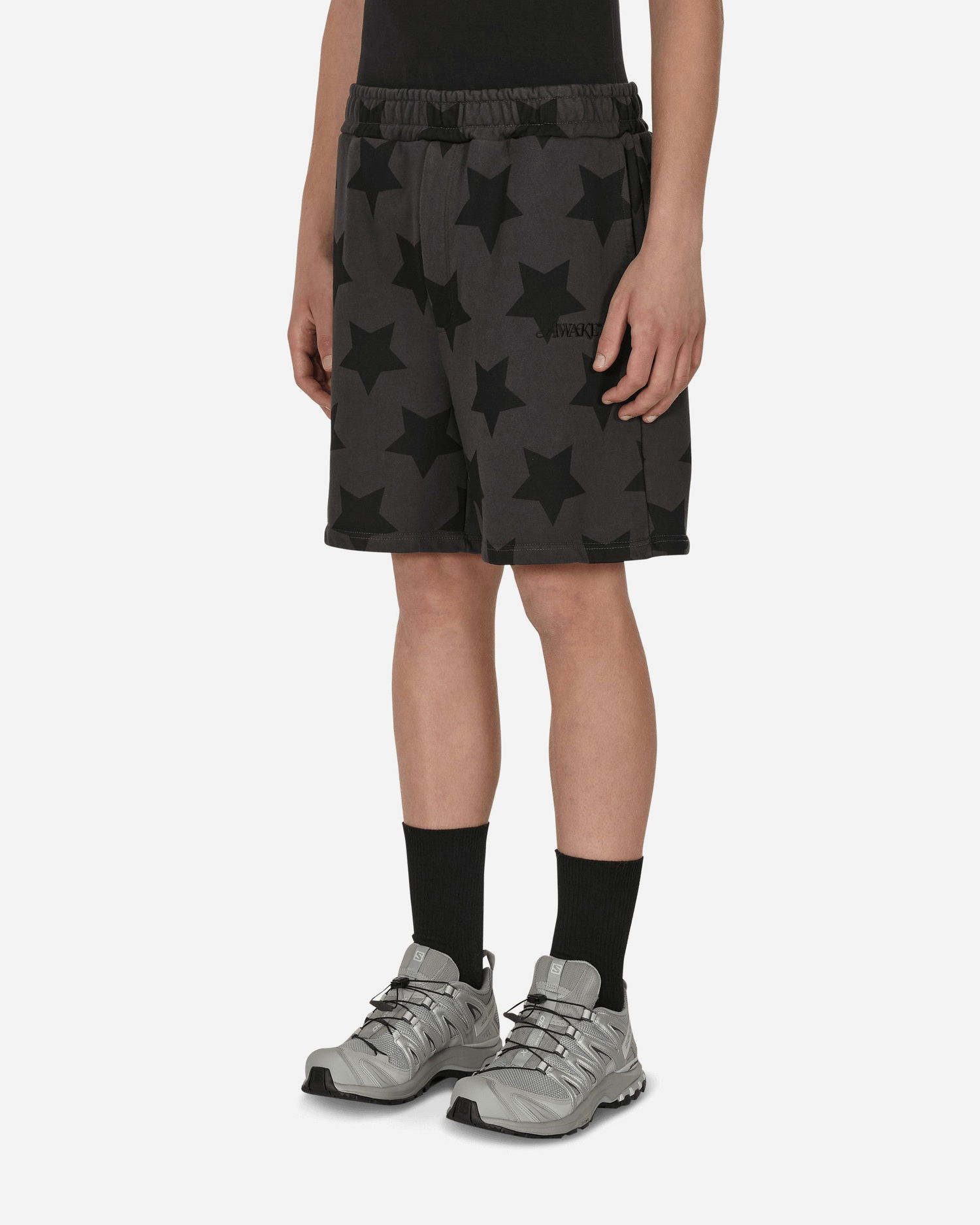 Šortky Awake NY Star Printed Sweatshorts Čierna | AWK-SP22-SH001 CHARCOALBLACK, 1