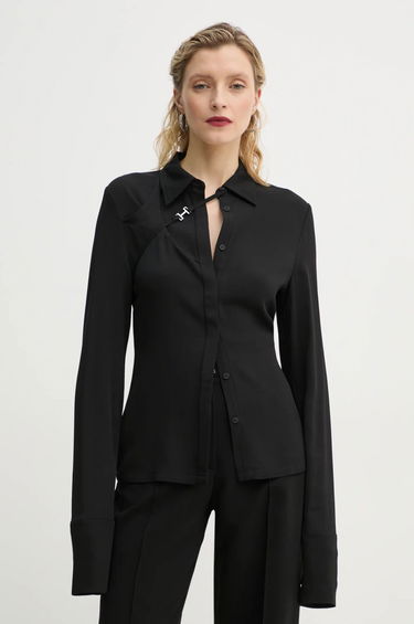 Košeľa HELIOT EMIL Heliot Emil Regular Fit Shirt with Classic Collar Čierna | AW24.W.05.056.BLK01, 0