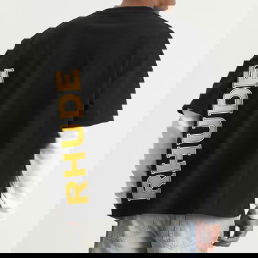 Tričko Rhude Rhude Double-Layered T-Shirt, Size Large Čierna | RHPF25TT19012-3028, 3
