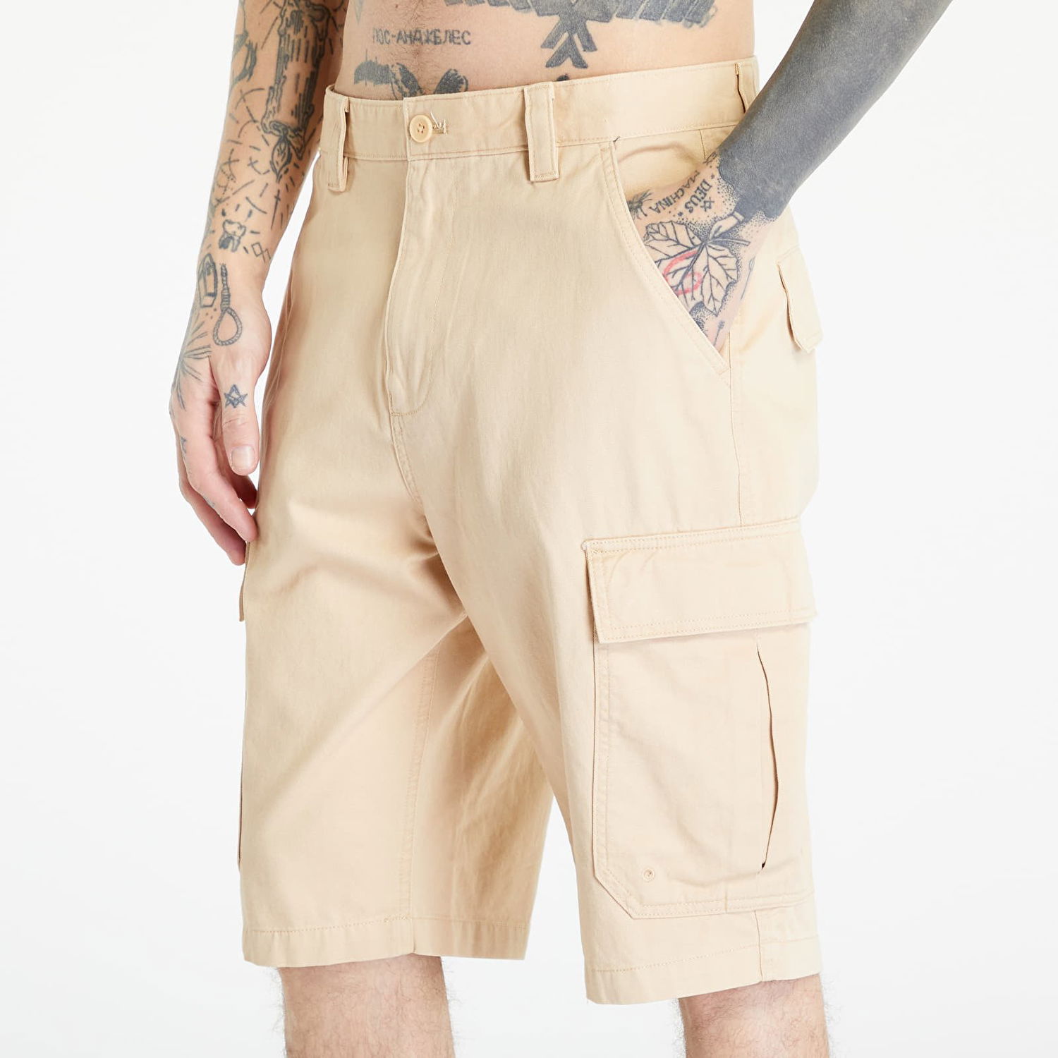 Šortky Tommy Hilfiger Aiden Baggy Cargo Shorts Béžová | DM0DM15974 AB4, 1