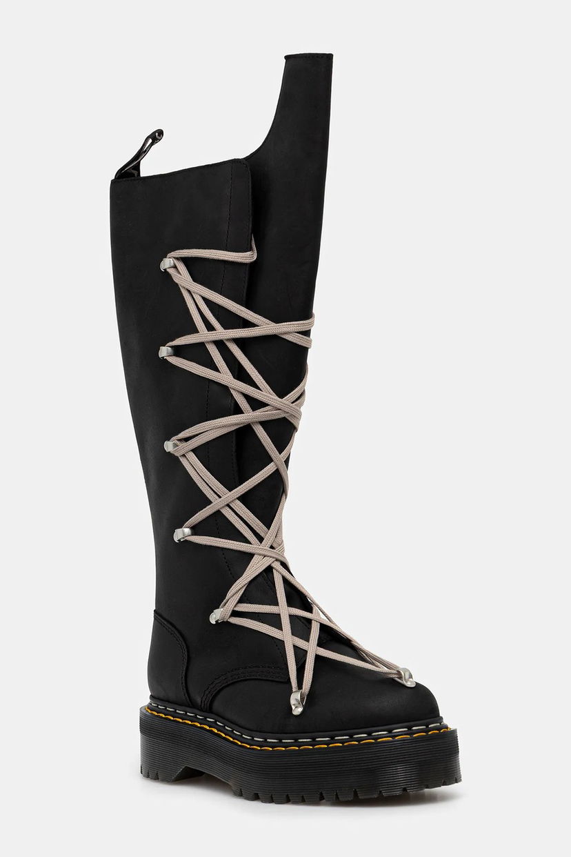 Tenisky a topánky Rick Owens Rick Owens DRKSHDW 1B60 Quad Sole Pentalace Platform Boot Čierna | DW02E6811.0001