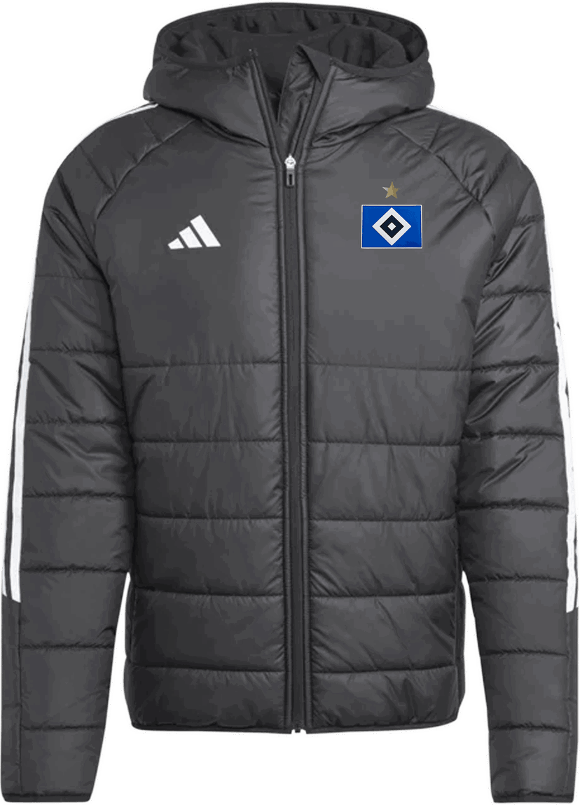 Prešívaná bunda adidas Originals Hamburger SV Hooded Puffer Winter Jacket Čierna | 6hsvij7388