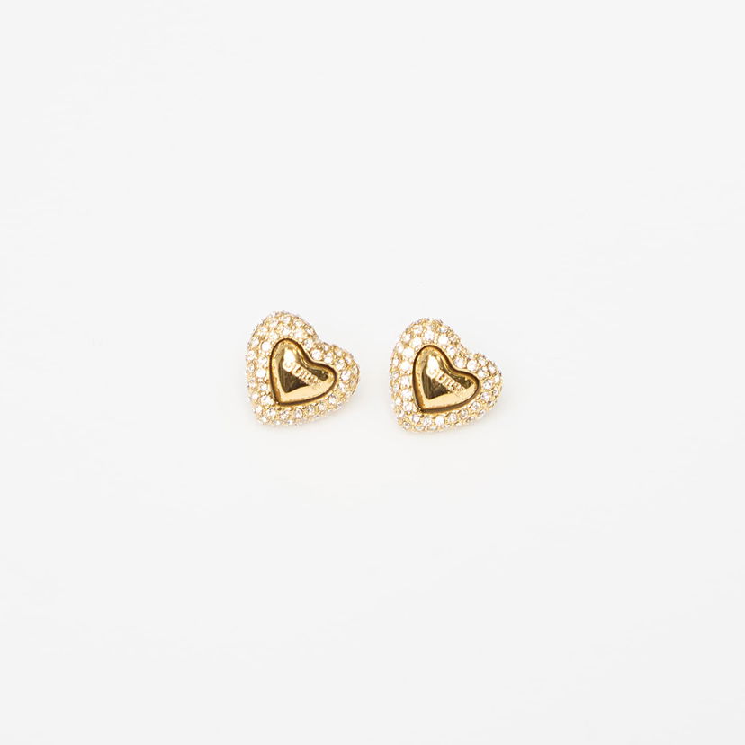 Náušnice GUESS Beloved Heart Stud Earrings with Stones Rôznofarebný | JUBE05020JWYG-GOLD