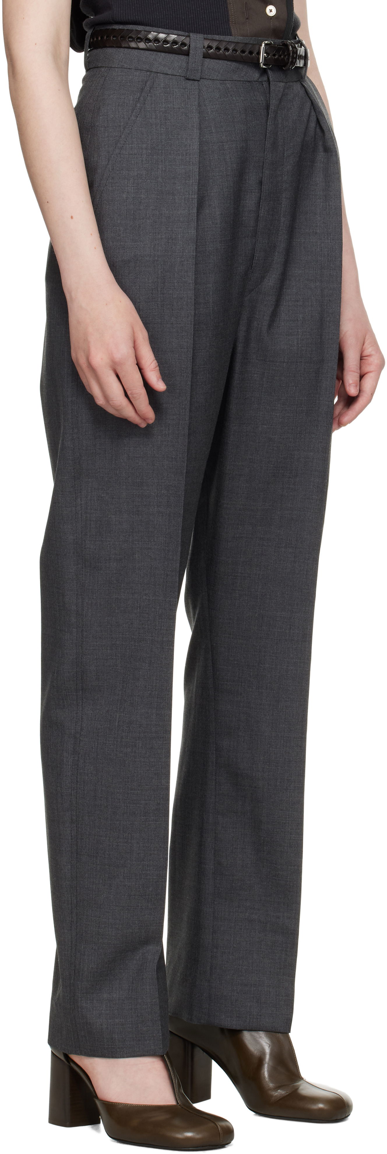 Nohavice LEMAIRE Lemaire Dropped Crotch Soft Trousers Šedá | PA1183 LF1386, 1