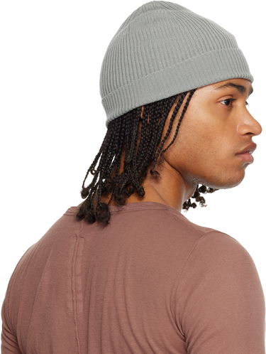 Kulicha Rick Owens Rick Owens Concordians Ribbed Beanie Šedá | RU02E1495 RIBM, 2