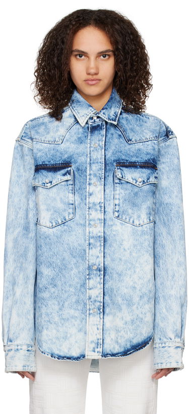 Košeľa VETEMENTS VTMNTS Boiled Denim Shirt Modrá | VL14SH650B, 0
