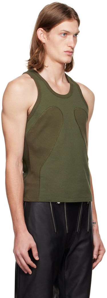 Tielko Dion Lee Ribbed Tank Top Zelené | C3064P22, 1