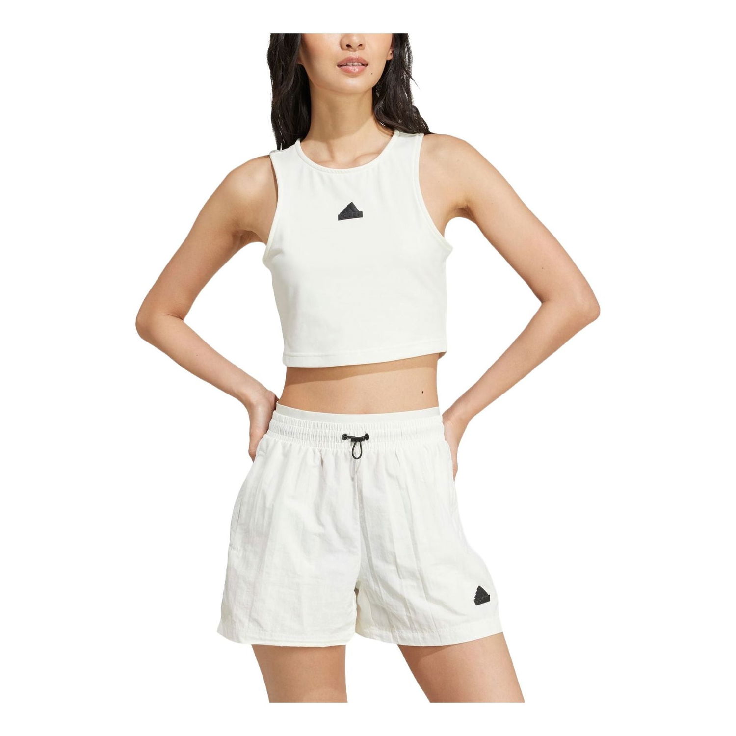 Tielko adidas Originals City Escape Cropped Tank Top Biela | JD8185, 0