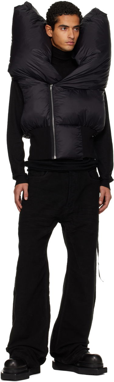 Vesta Rick Owens Concordians Anubis Padded High-Collar Vest Čierna | DU02E7790 NP, 3