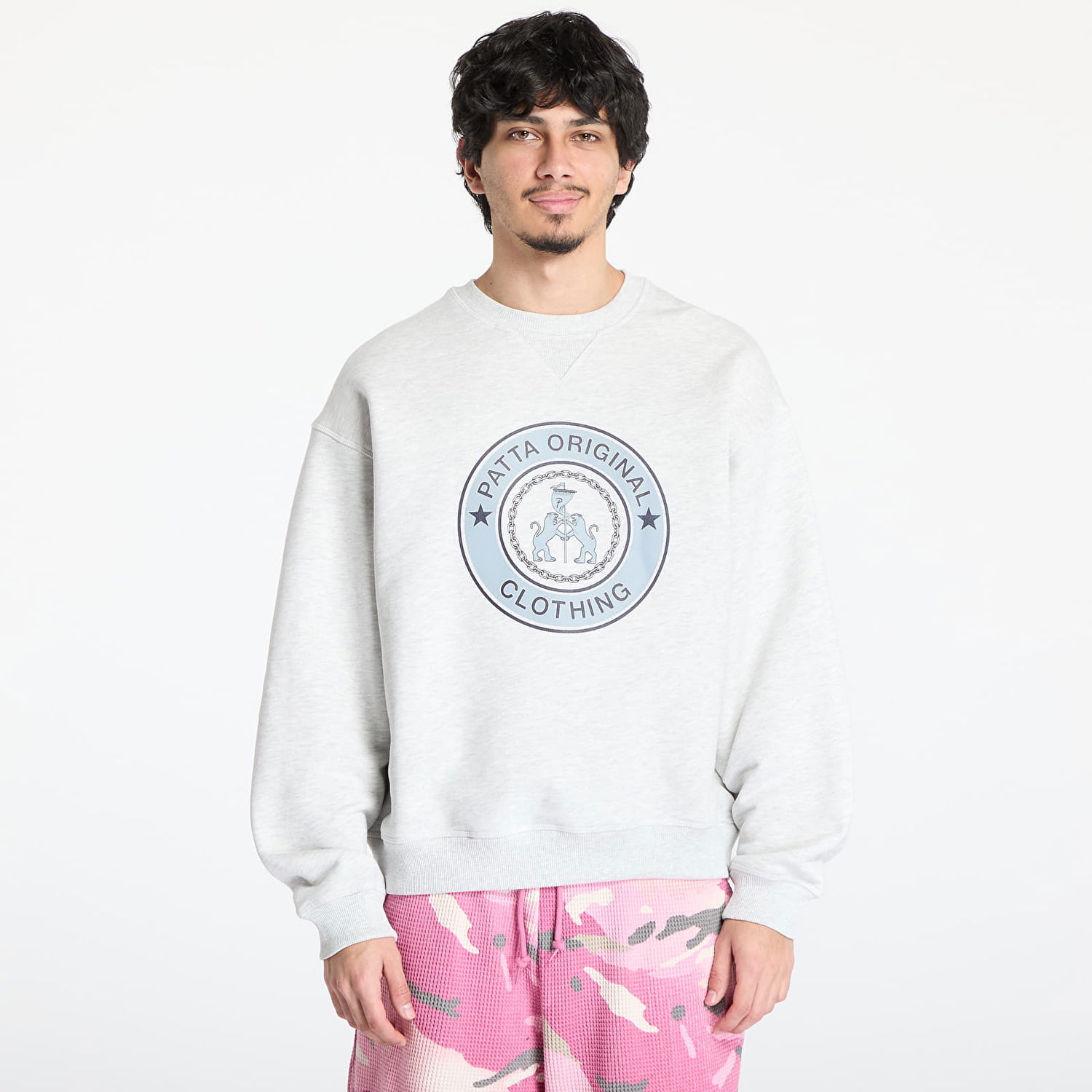 Mikina Patta Patta Marina Crewneck Sweater Šedá | POC-SS25-2050-315-0004-087, 0