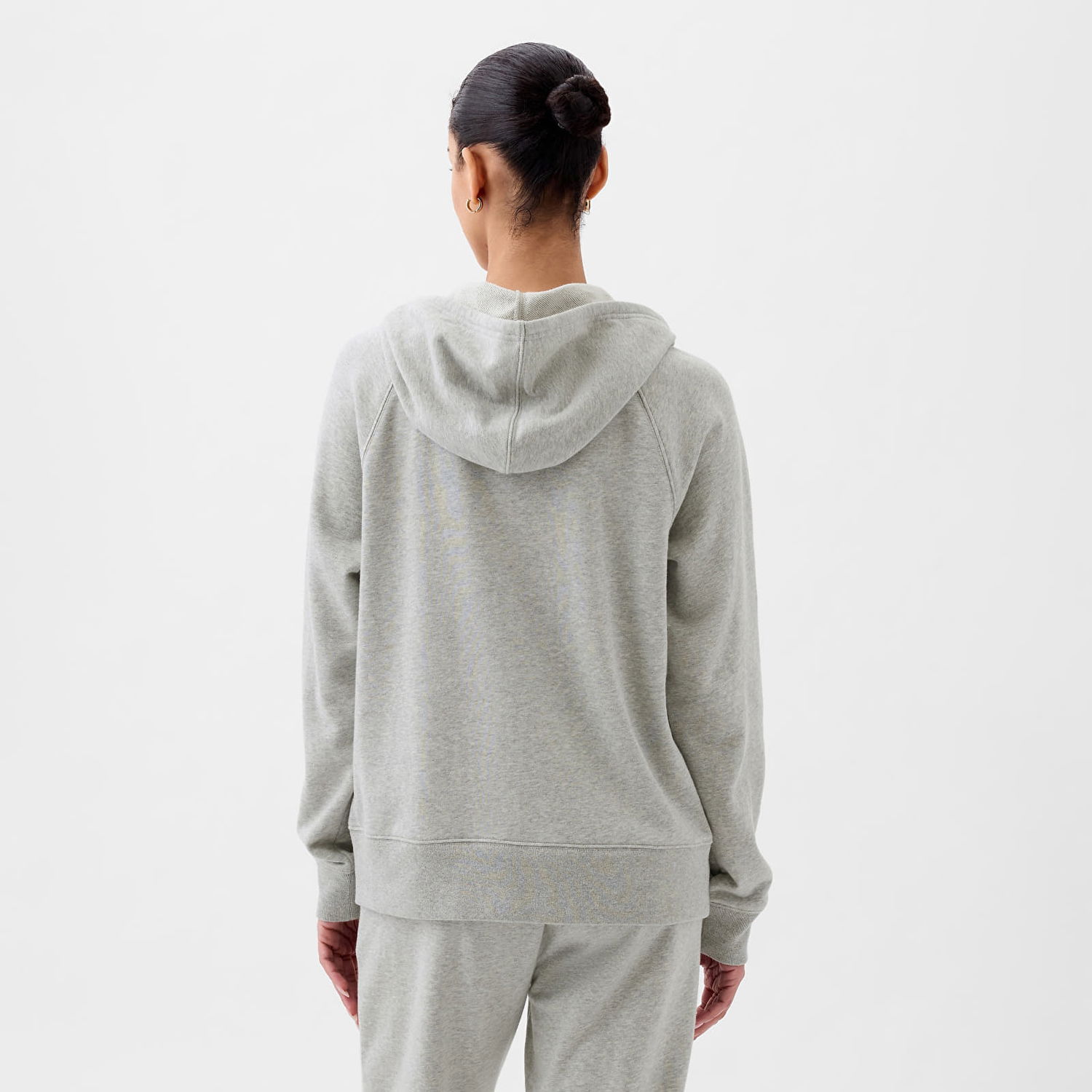 Mikina GAP Fullzip Logo Hoodie Light Heather Grey B08 Šedá | 870536-00, 1
