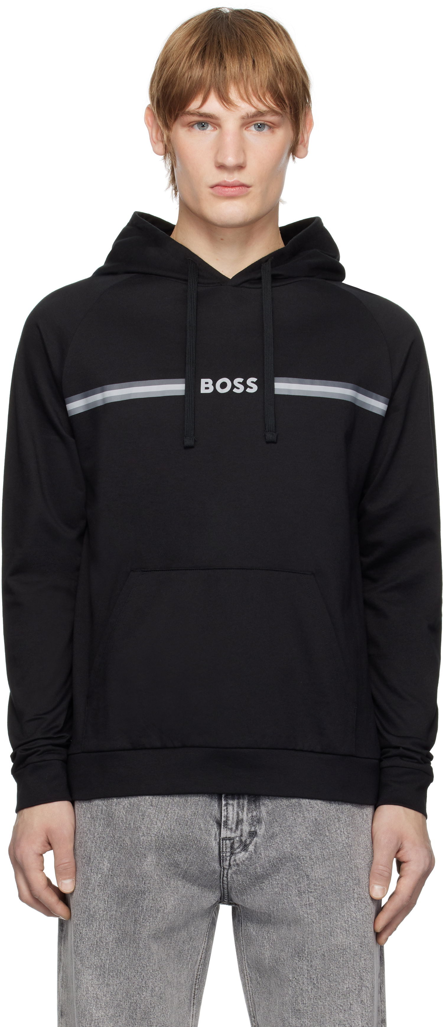 Mikina BOSS Hoodie With Logo Čierna | 50535854, 0