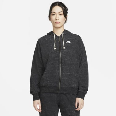 Mikina Nike Sportswear Gym Vintage Full-Zip Hoodie Čierna | DM6386-010, 0