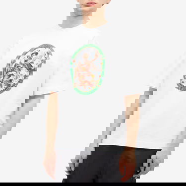 Tričko Off-White Fresco Oval Skate Graphic T-Shirt Biela | OMAA120S25JER0020110, 2