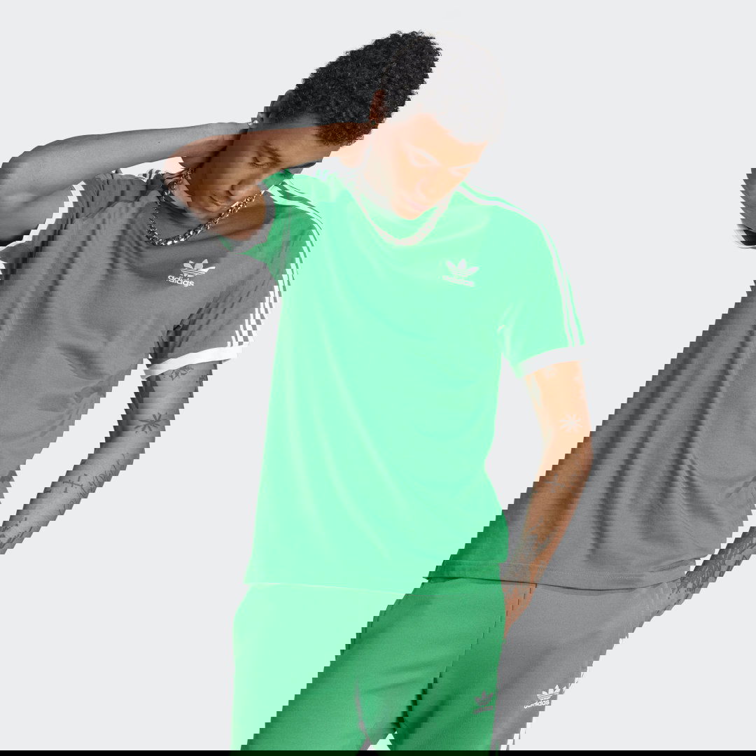 Tričko adidas Originals Adicolor Classics 3-Stripes Tee Zelené | IM0410, 0