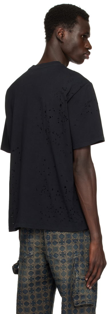 Tričko AMIRI Amiri Hollywood Cafe Distressed T-Shirt Čierna | AMJYTE1176, 2