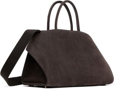 Kabelka FERRAGAMO Ferragamo Hug L Suede Satchel Šedá | 779241, 2
