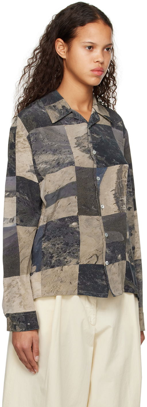 Košeľa Serapis Serapis Oil Sand Print Shirt Rôznofarebný | FW22_SS_2, 1