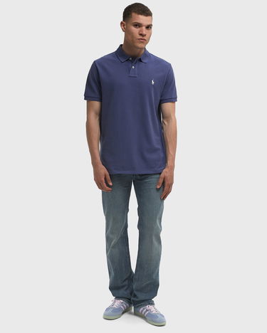 Polo tričko Polo by Ralph Lauren Ralph Lauren Short Sleeve Custom Slim Fit Polo Shirt Modrá | 710680784434, 2