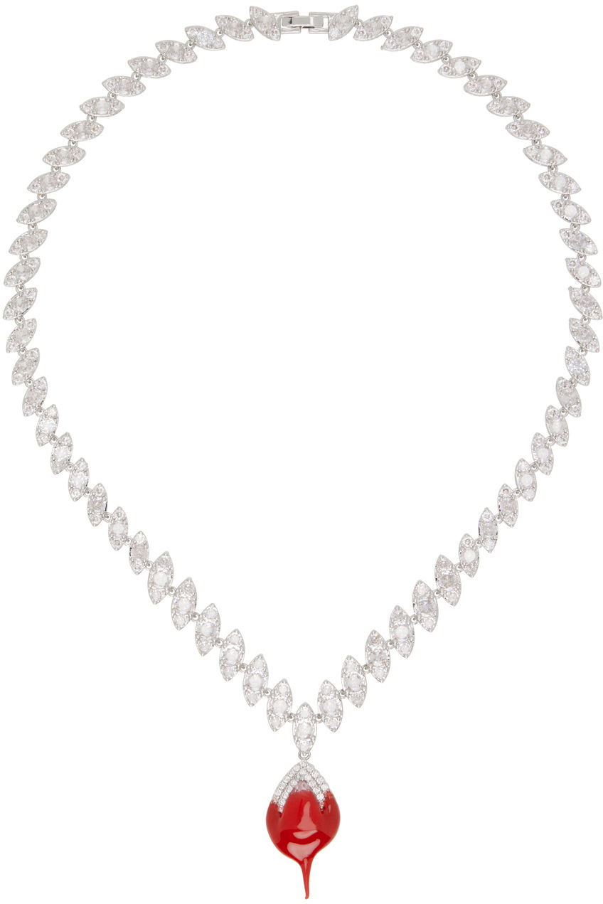 Náhrdelník Ottolinger Ottolinger Exclusive Diamond Dip Necklace Červená | 2500614E, 0
